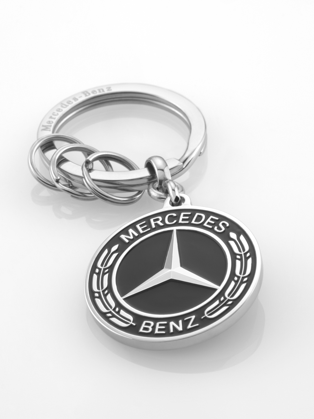Mercedes-EQ Square Gun Metal Key Chain | Mercedes-Benz Lifestyle Collection